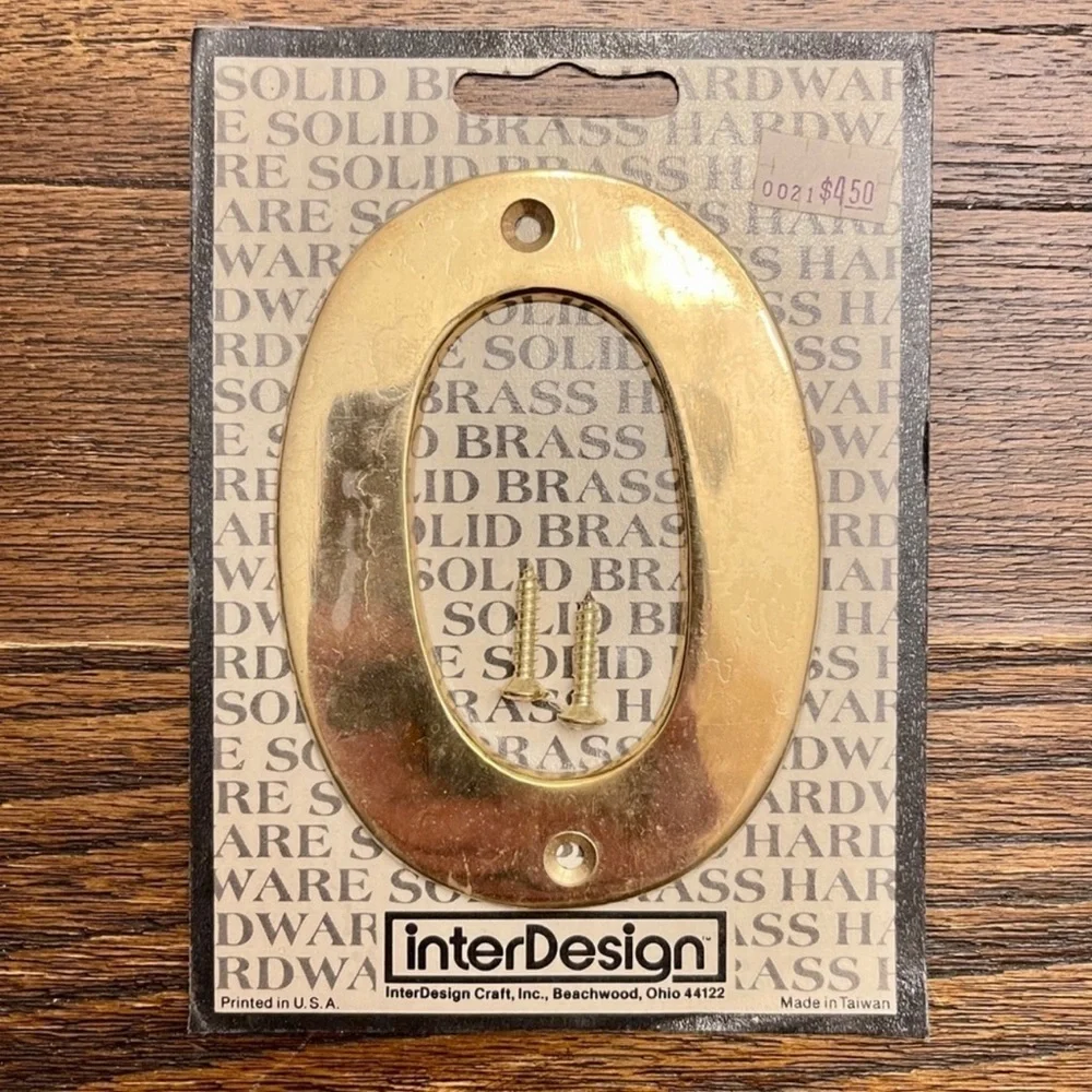 Williams Sonoma Brass House Address Number, #0